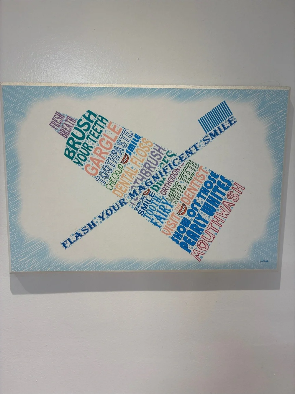 Colorful Wash Your Hands Wall Art - Multicolor